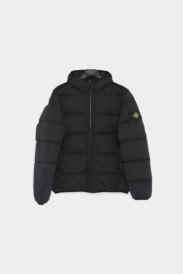 STONE ISLAND - 키즈아우터 - 스톤아일랜드 와펜로고 크링클랩스 후드  패딩 10A 811640328 V0029