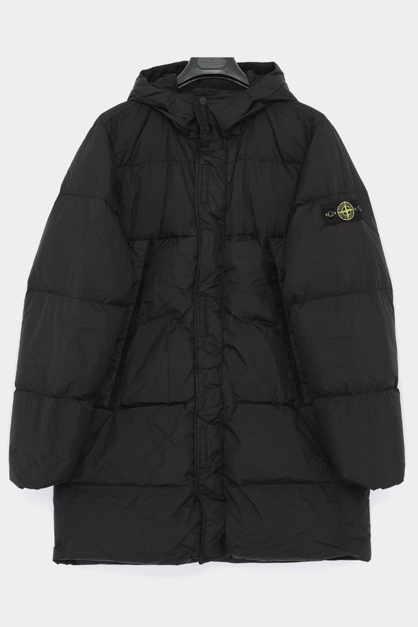 STONE ISLAND - 키즈아우터 - 스톤아일랜드 와펜로고 크링클랩스 후드  롱패딩 6A 811640123 V0029