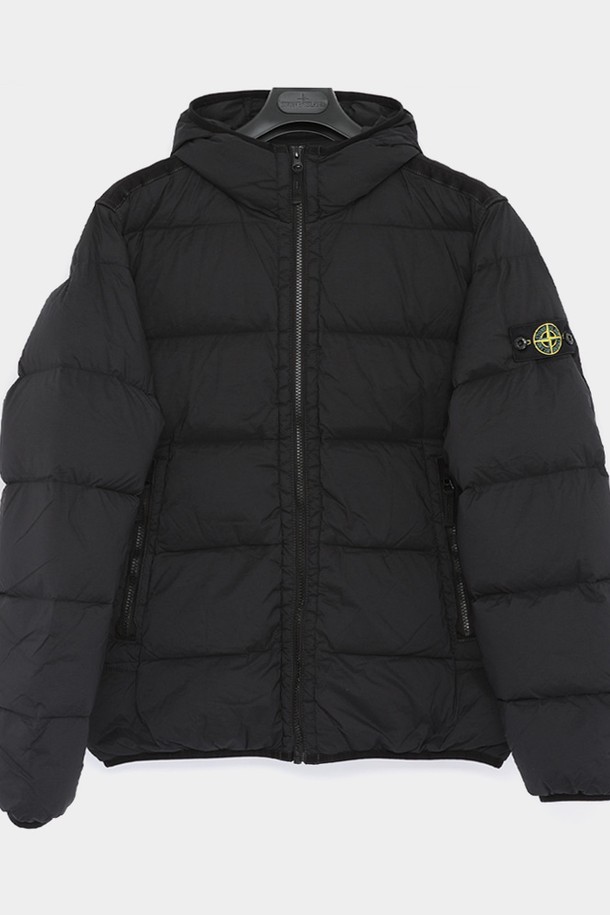 STONE ISLAND - 키즈아우터 - 스톤아일랜드 와펜로고 크링클랩스 후드  패딩 10A 811640328 V0029