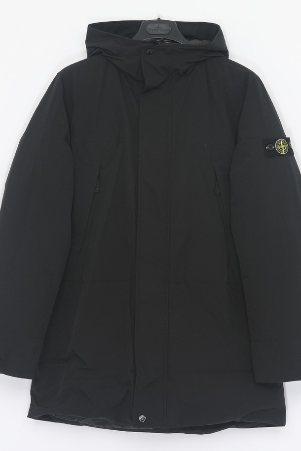 STONE ISLAND - 키즈아우터 - 스톤아일랜드 와펜로고 후드 다운 패딩 10A 811640434 V0029