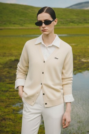 [Basic] V넥 가디건_IVORY-a