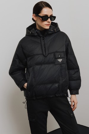 다운 패딩 아노락_BLACK-a