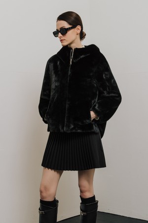 [에코퍼] 후드 퍼 자켓_BLACK-a