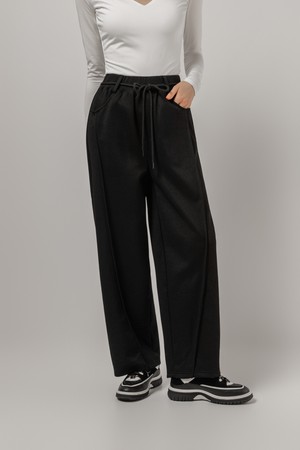 PK 와이드 스웨트 팬츠_BLACK-a