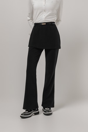 랩 콤비 부츠컷 팬츠_BLACK-a