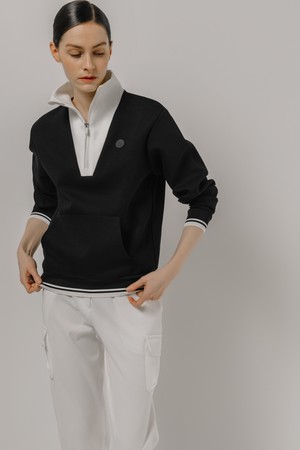 배색 아노락 스웨트셔츠_BLACK-a