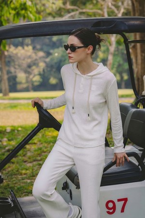 후디드 골지 탑_IVORY-a