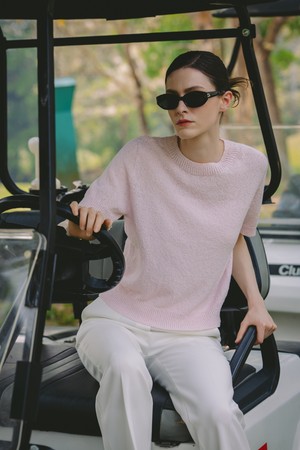 텍스쳐 부클레 니트_PINK-a