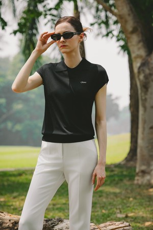 쿨 카라 캡 니트_BLACK-a