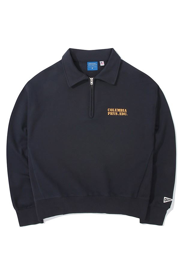 COLUMBIA UNIVERSITY - 스웻셔츠 - C PHYS.EDU. WOMENS TERRY HALF ZU SWEATSHIRTS 크라운네이비