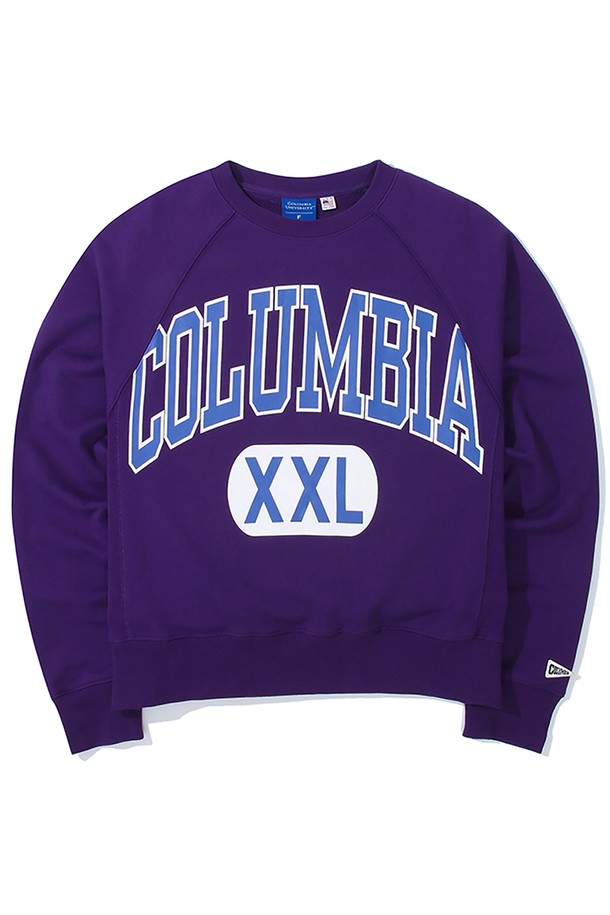 COLUMBIA UNIVERSITY - 스웻셔츠 - CUT XXL LOGO WOMENS TERRY SWEATSHIRTS 빈티지퍼플