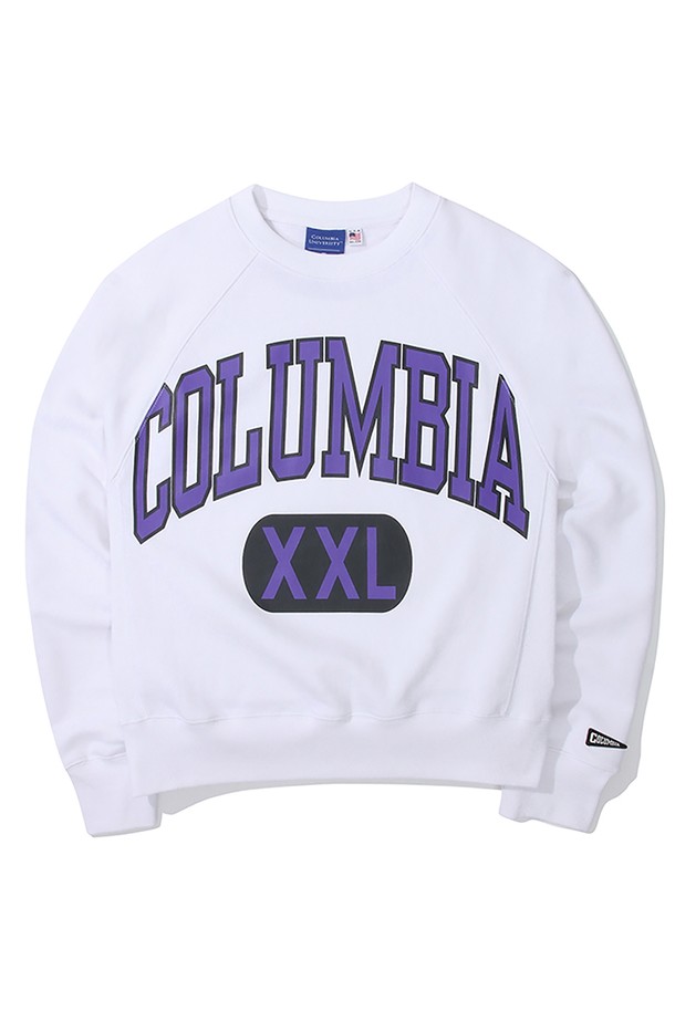 COLUMBIA UNIVERSITY - 스웻셔츠 - CUT XXL LOGO WOMENS TERRY SWEATSHIRTS 화이트