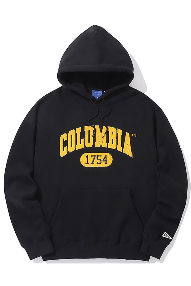 COLUMBIA UNIVERSITY - 후디 - 1754 ARCH LOGO BOUCLE FLEECE HOODIE 블랙