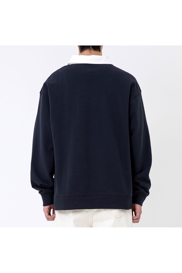 KULTE - 스웨트셔츠 - SCRIPT RUGBY CREWNECK 다크네이비