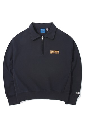 C PHYS.EDU. WOMENS TERRY HALF ZU SWEATSHIRTS 크라운네이비