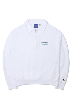 C PHYS.EDU. WOMENS TERRY HALF ZU SWEATSHIRTS 화이트