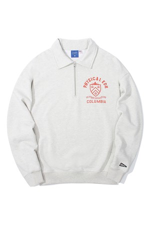 70'S PHYS EDU TERRY HALF ZU SWEATSHIRTS 오트밀