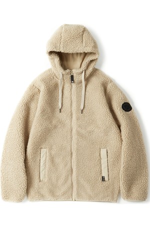 212 보아 후드 플리스 베이지