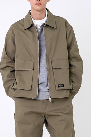 COTTON UTILITY JACKET 라이트카키