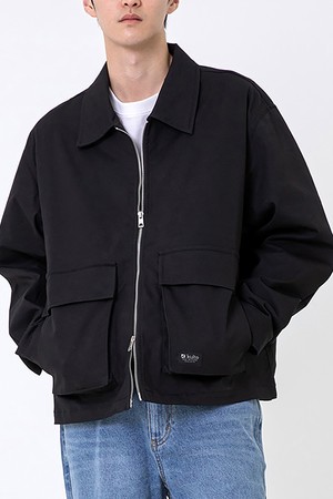 COTTON UTILITY JACKET 블랙