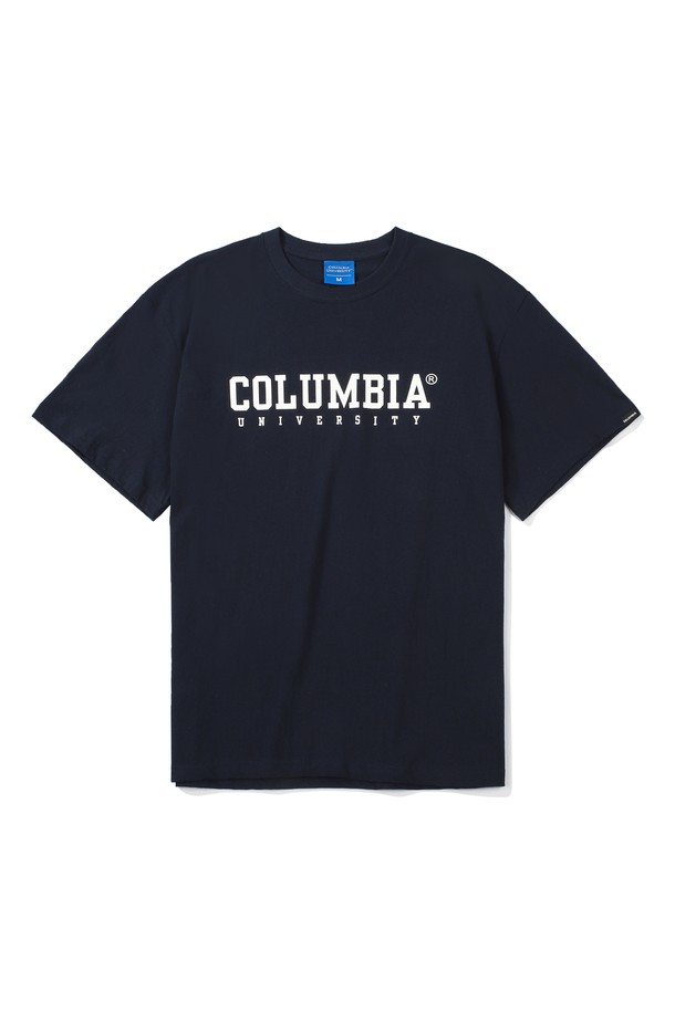 COLUMBIA UNIVERSITY - 반팔티셔츠 - YEAR LOGO T-SHIRTS NAVY