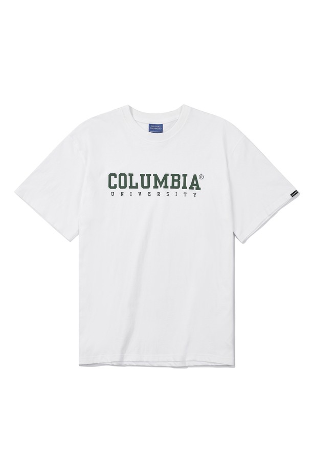 COLUMBIA UNIVERSITY - 반팔티셔츠 - YEAR LOGO T-SHIRTS KHAKI