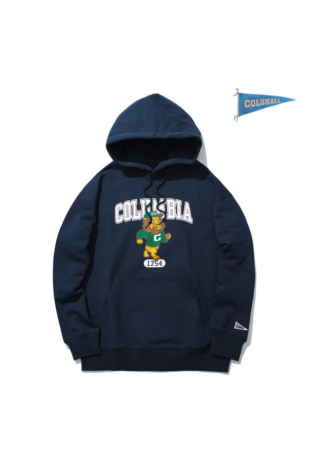 COLUMBIA UNIVERSITY - 후디 - 80S ROAR-EE RETRO HOODY 네이비