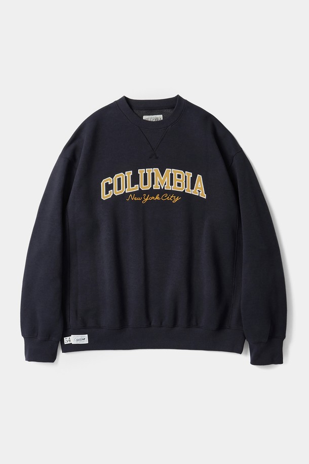 COLUMBIA UNIVERSITY - 스웨트셔츠 - APPLIQUE ARCH FLEECE SWEATSHIRTS 크라운네이비