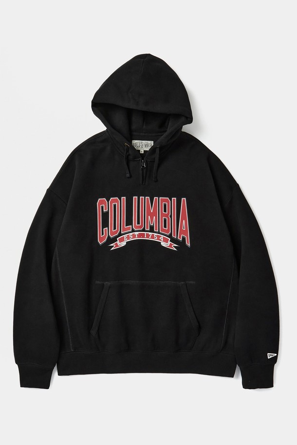 COLUMBIA UNIVERSITY - 후디 - CU 80S VINTAGE H/FLEECE H/ZIP HOODIE 블랙