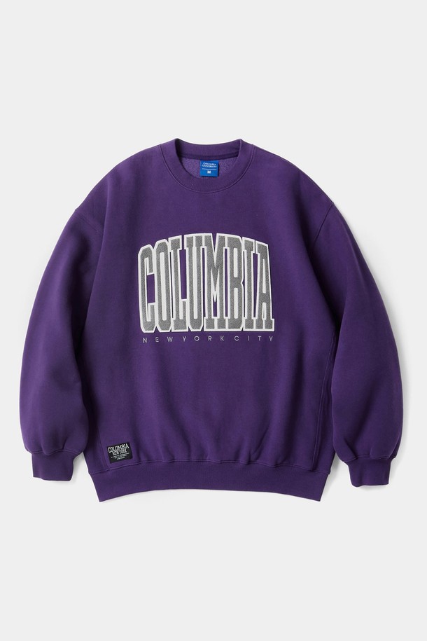 COLUMBIA UNIVERSITY - 스웨트셔츠 - BIG BOUCLE H/FLEECE SWEATSHIRTS 빈티지퍼플