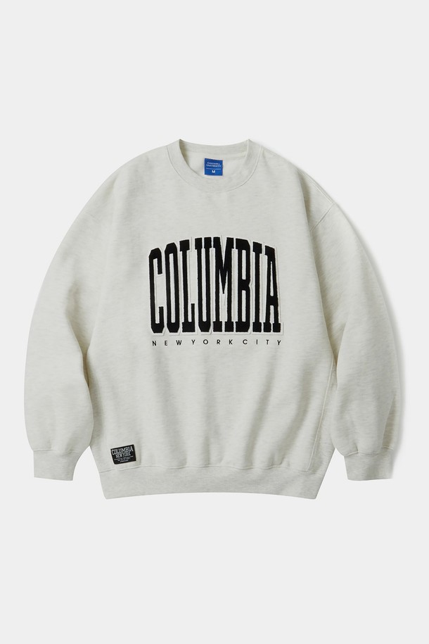 COLUMBIA UNIVERSITY - 스웨트셔츠 - BIG BOUCLE H/FLEECE SWEATSHIRTS 오트밀