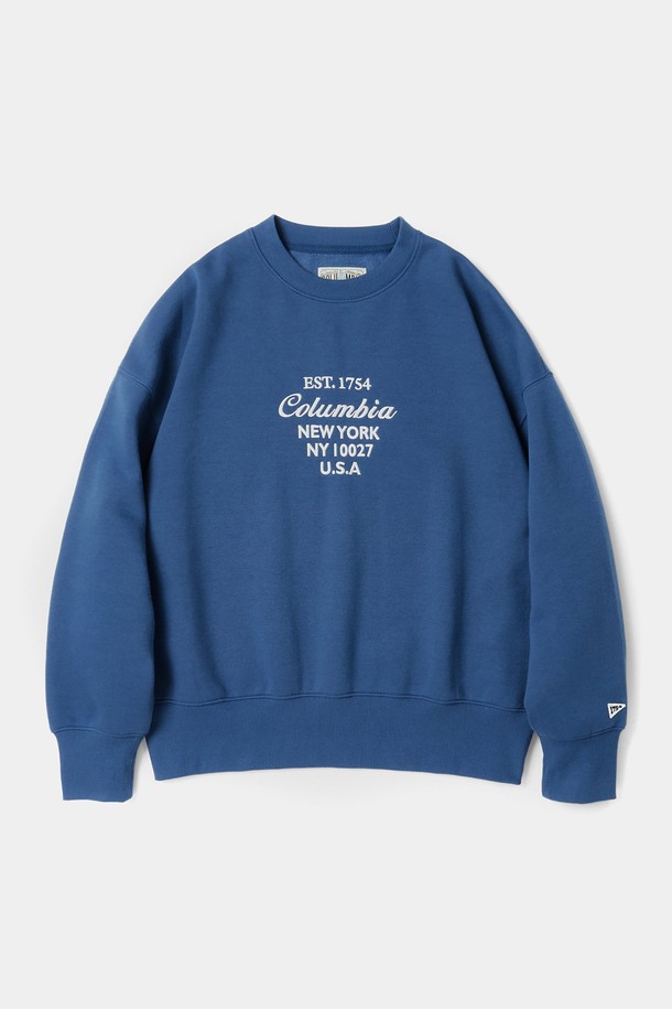 COLUMBIA UNIVERSITY - 스웻셔츠 - CU BIG SCRIPT WOMEN TERRY SWEATSHIRTS 프렌치블루