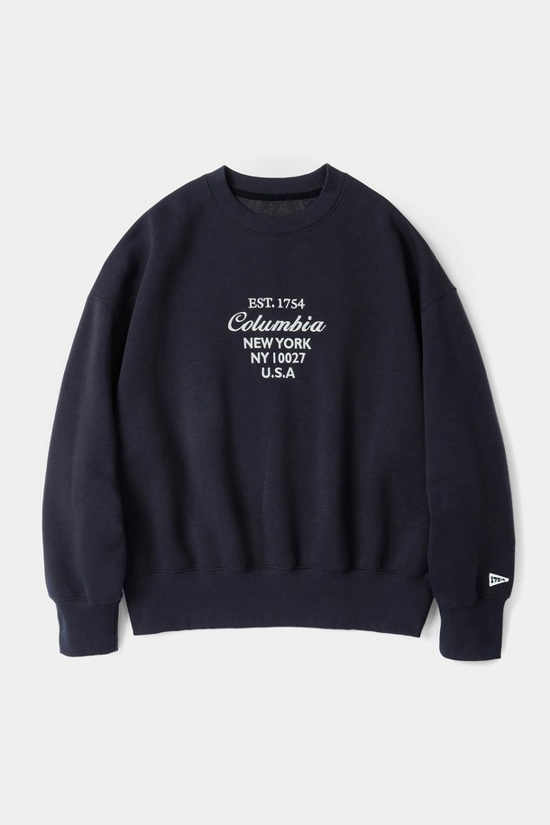 COLUMBIA UNIVERSITY - 스웻셔츠 - CU BIG SCRIPT WOMEN TERRY SWEATSHIRTS 크라운네이비