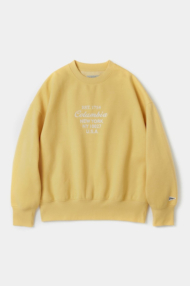 COLUMBIA UNIVERSITY - 스웻셔츠 - CU BIG SCRIPT WOMEN TERRY SWEATSHIRTS 빈티지옐로우