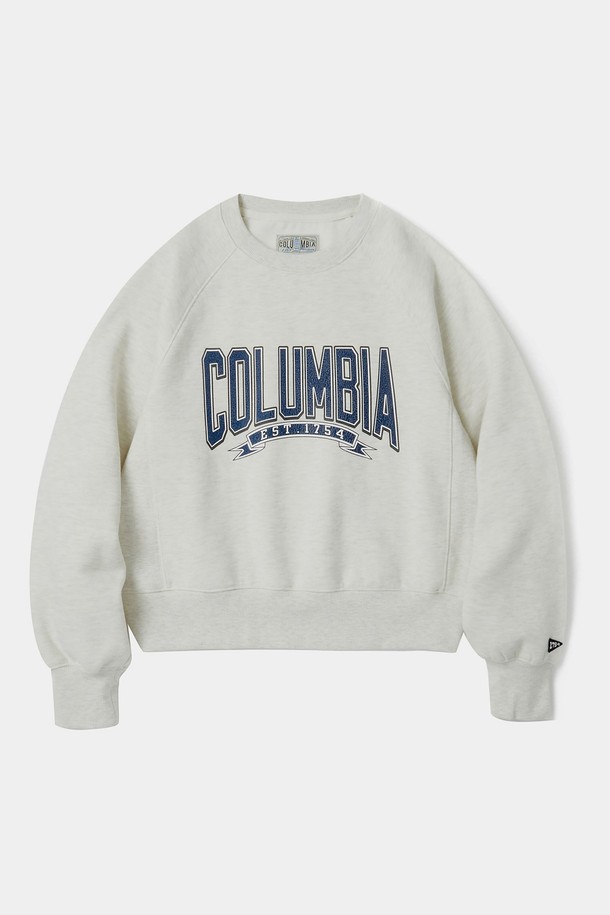 COLUMBIA UNIVERSITY - 스웻셔츠 - CU 80S VINTAGE WOMEN FLEECE SWEATSHIRTS 오트밀