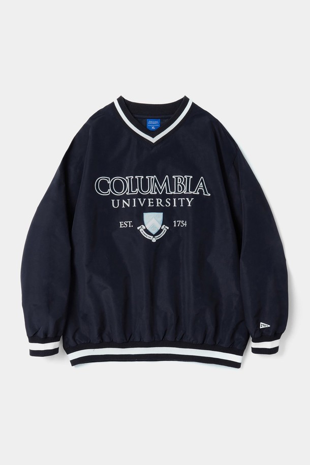 COLUMBIA UNIVERSITY - 스웨트셔츠 - CU SHIELD WOVEN PULLOVER 크라운네이비