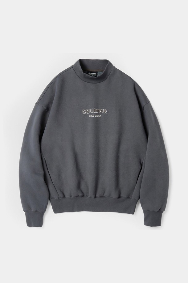 COLUMBIA UNIVERSITY - 스웨트셔츠 - B/S NY MOC NECK H/FLEECE SWEATSHIRTS 차콜