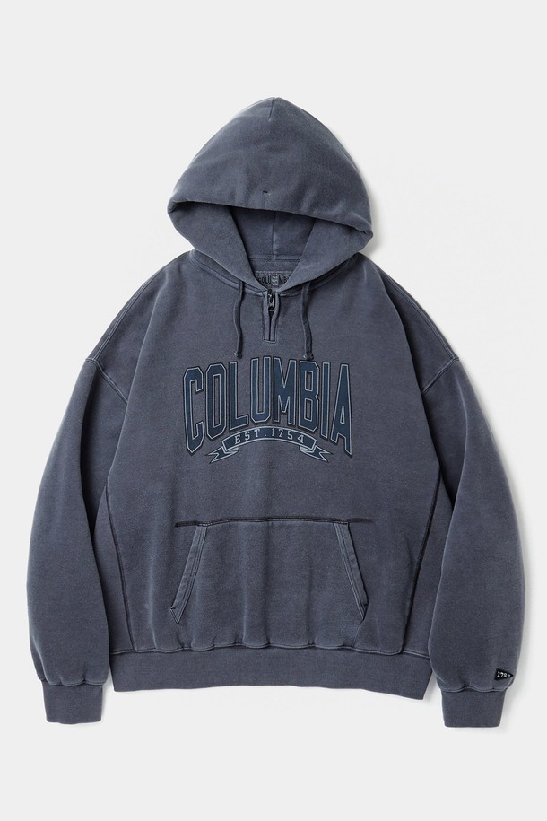 COLUMBIA UNIVERSITY - 후디 - CU 80S VINTAGE H/FLEECE H/ZIP DYEING HOODIE 크라운네이비