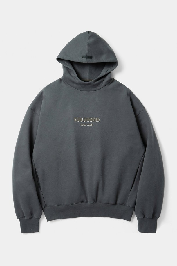 COLUMBIA UNIVERSITY - 후디 - B/S NY MOC NECK H/FLEECE HOODIE 차콜