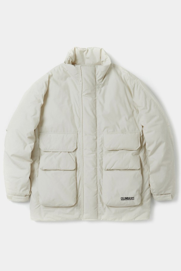 COLUMBIA UNIVERSITY - 다운/패딩 - B/S FOUR POCKET UTILITY PUFFER 브라이트화이트