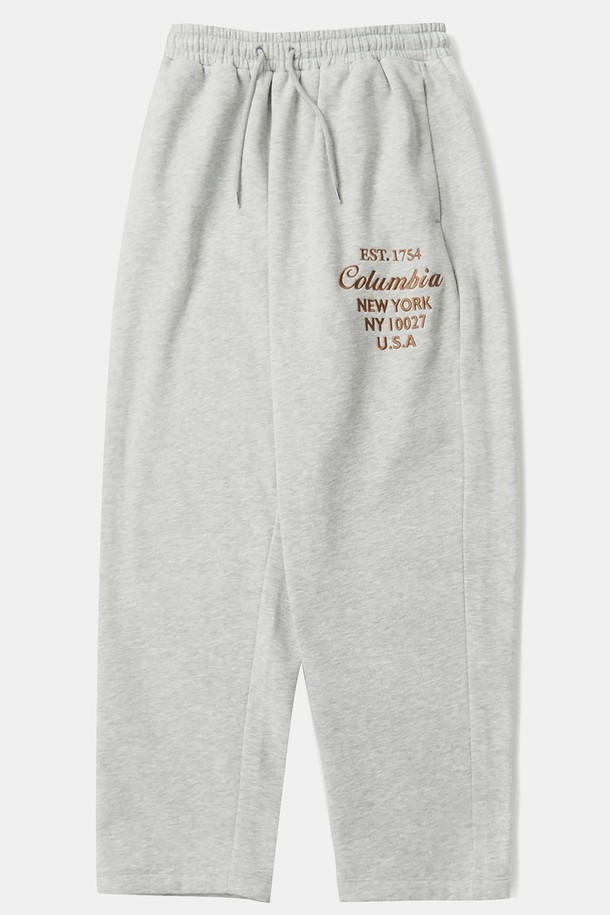 COLUMBIA UNIVERSITY - 조거/스웨트팬츠 - CU BIG SCRIPT FLEECE WIDE SEATPANTS M그레이