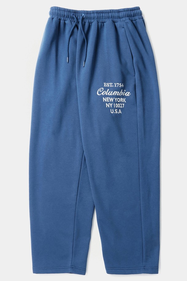 COLUMBIA UNIVERSITY - 조거/스웨트팬츠 - CU BIG SCRIPT FLEECE WIDE SEATPANTS 프렌치블루