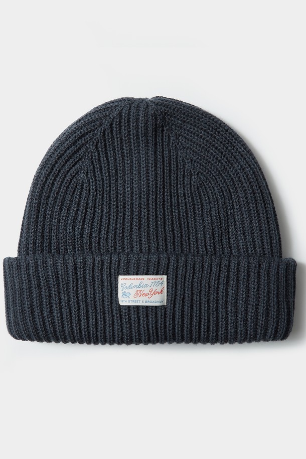 COLUMBIA UNIVERSITY - 모자 - SL-LABEL RELAX FIT KNIT BEANIE 크라운네이비