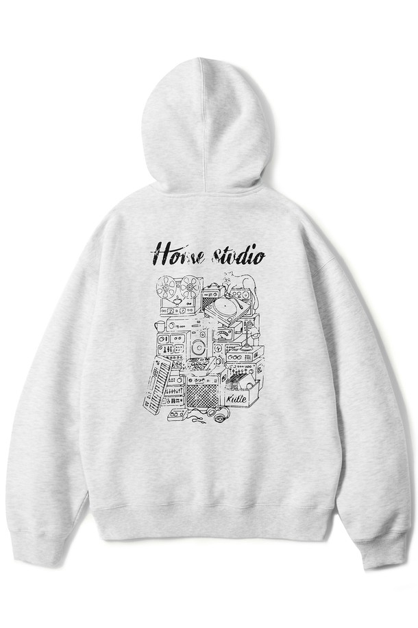 KULTE - 후디 - Home studio hoody L.melange