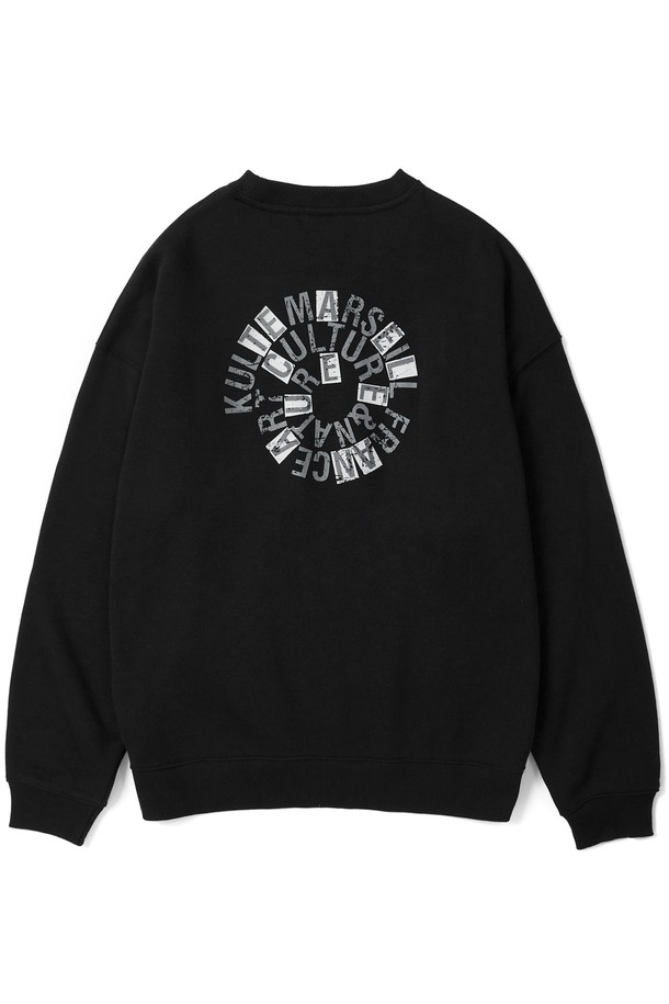 KULTE - 스웨트셔츠 - Swirl logo crewneck Black