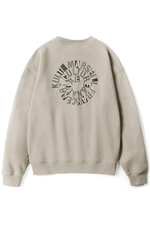 KULTE - 스웨트셔츠 - Swirl logo crewneck L.beige