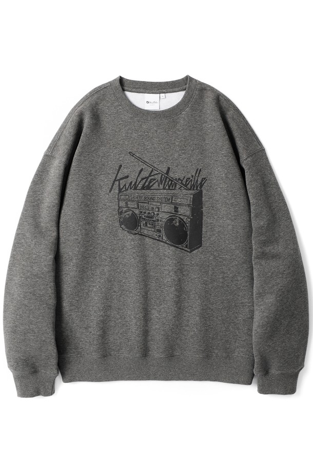 KULTE - 스웨트셔츠 - Retro radio crewneck C.M.grey