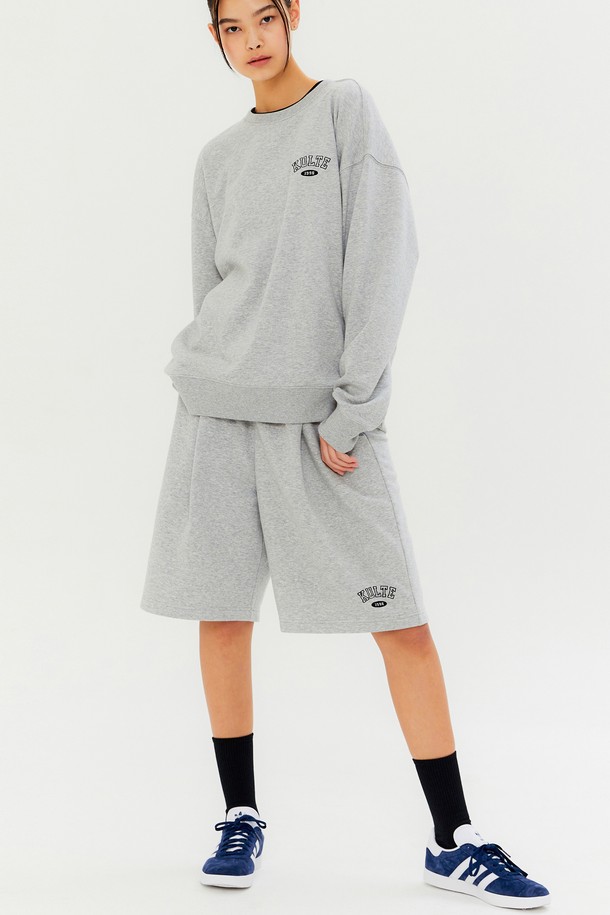 Kulte - 스웨트셔츠 - [SET UP] KULTE ARCH CREWNECK M.GREY