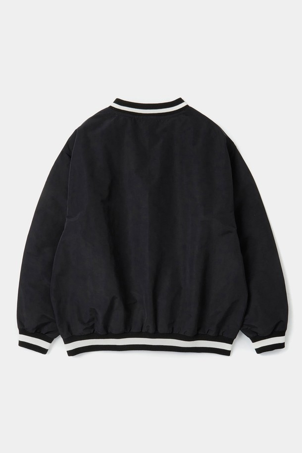 COLUMBIA UNIVERSITY - 스웨트셔츠 - CU SHIELD WOVEN PULLOVER 블랙