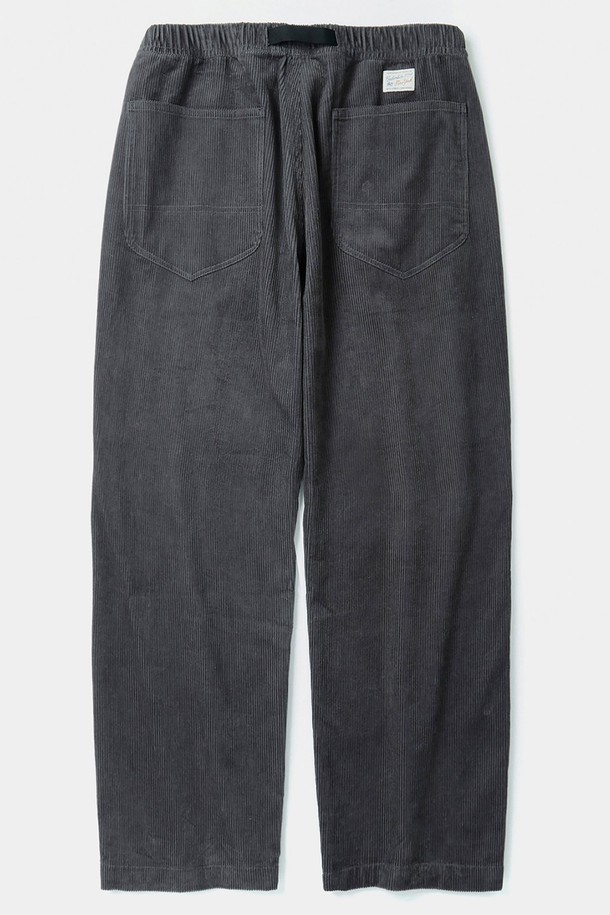 COLUMBIA UNIVERSITY - 캐주얼팬츠 - SL-LABEL BELTED ALL-ROUND CORDUROY PANTS 차콜